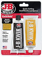 J-B Weld 8271 KwikWeld Professional Size Steel Reinforced Epoxy Twin Pack - 10 oz. 10 oz Epoxy