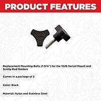 Scotty #1035 Replacement Mounting Bolts for #1026 Swivel Mount (2-Pack)