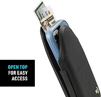 NITE IZE Clip Case Hardshell Universal QuickSlide Holster Protective Open Top Phone Holster with Belt Clip