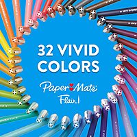Paper Mate Flair Felt Tip Pens | Medium Point 0.7 Millimeter Marker Pens | School Supplies for Teachers & Students | Assorted Colors 12 Count 12 Count Flair