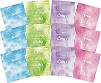 BARKER CREEK Art Prints Set of 12, Dancing in the Rain, Set of Inspirational Art Prints from Tie-Dye and Ombré Collection