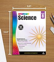 Spectrum 8th Grade Science Workbooks, Ages 13 to 14, Grade 8 Science, Natural, Earth, and Life Science