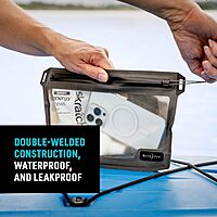 Nite Ize Runoff Waterproof 3-1-1 Pouch, Slim Waterproof Travel Bag for Toiletries, Electronics, and More. Tough Trusted Protection for Water Sports and Adventure Travel