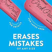 Paper Mate Pink Pearl Erasers, Medium, 24 Count