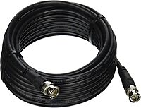 C2G Legrand BNC Cable, 75 OHM BNC Cable, 25 Foot Connector Cable, Black BNC Cable 75 OHM, 1 Count, C2G 40029