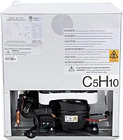 Avanti Mini Fridge Compact Refrigerator for Home Office or Dorm, Features Compressor Cooling Single Reversible Door Removable Shelves Automatic Defrost and Adjustable Temp Control, 1.7-Cu.Ft, White