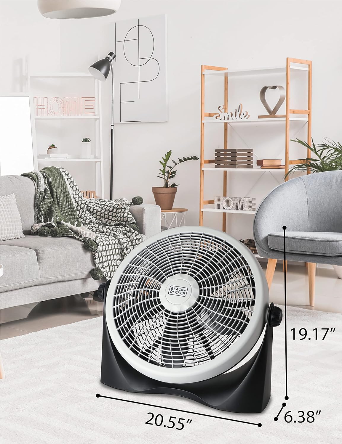 BLACK+DECKER Portable Indoor Fans, 3-Speed Tabletop & Floor