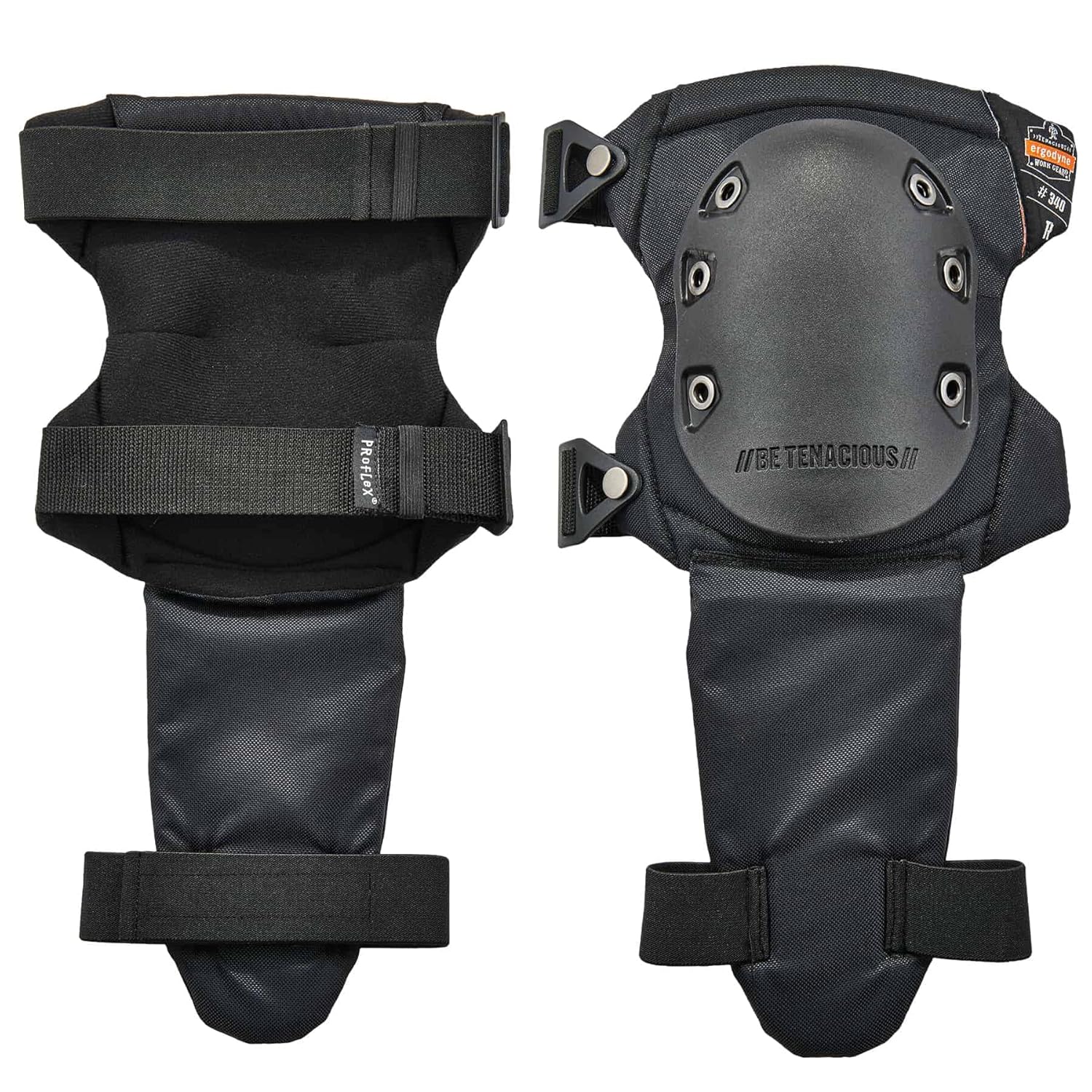 Ergodyne ProFlex 340 Knee Pad with Shin Guard - Black