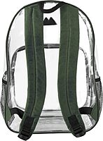 Summit Ridge Waterproof Clear Backpack with Water Bottle Holder - Stadium Approved Heavy-Duty Clear Backpack