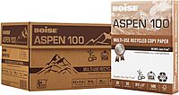 Boise Paper 100% Recycled Multi-Use Copy Paper, 8.5" x 11", 20 lb, 10 Ream Carton (5,000 Sheets)