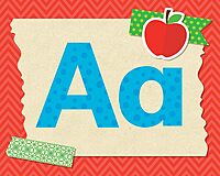 Scholastic Teachers Friend Tape It Up! Alphabet Mini Bulletin Board Set, Pre-K To Grade 6