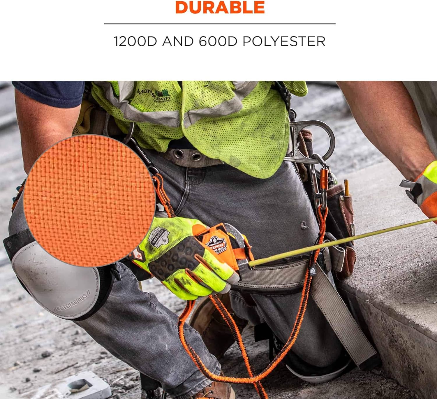 Ergodyne - 19770 Squids 3770 Tape Measure Holder, Orange Large