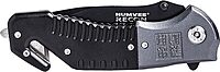 CAMPCO HUMVEE Tactical Recon 8 Pocket Knife with Spring Assist, Tactical Gear, Folding Knife, Serrated Stainless Steel Blade, Pocket Clip, Survival Knife, EDC, Black Handle, Combo Edge