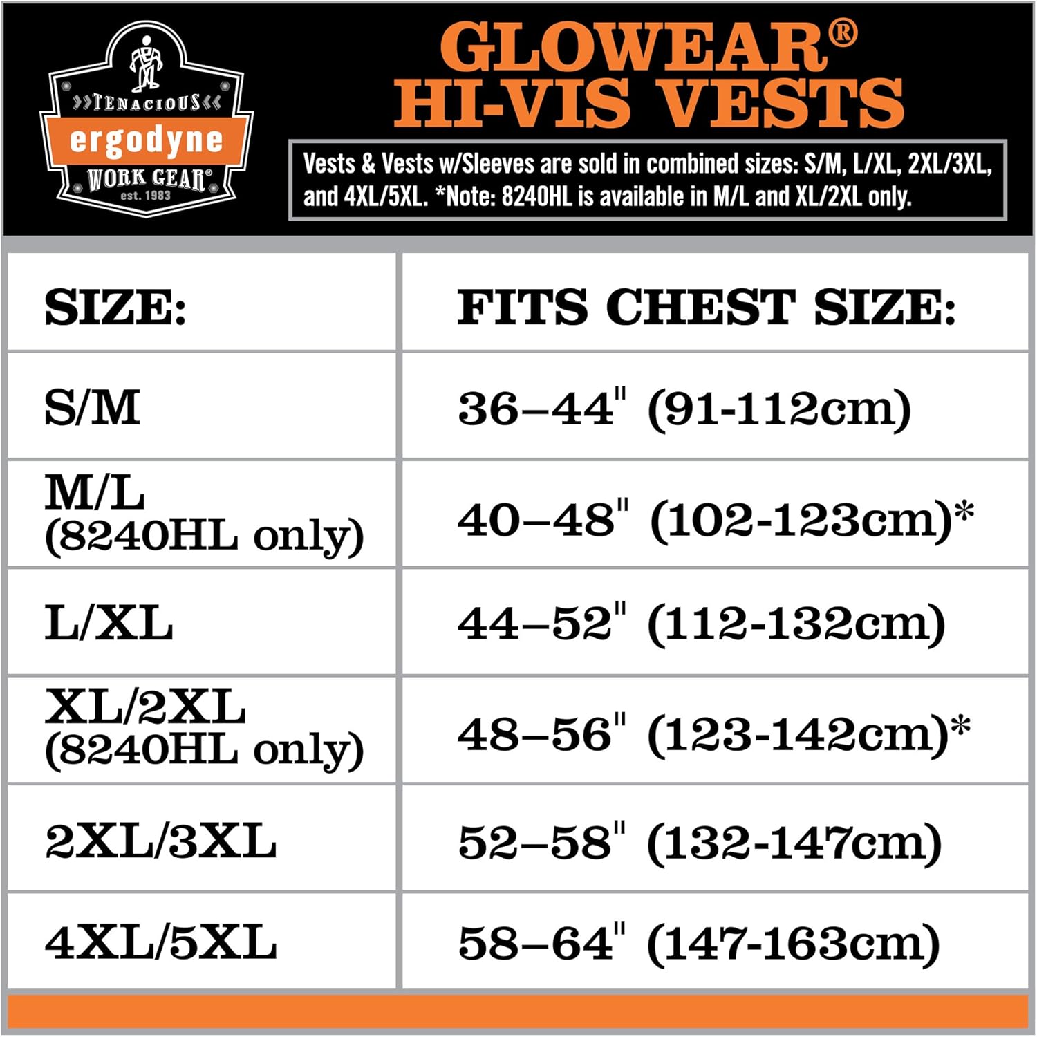 ERGODYNE GloWear 8225 Class 2 High-Visibility Safety Vest