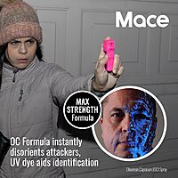 MACE Personal Safety Alarm & Pepper Spray Kit - 130dB Siren 10 ft Range