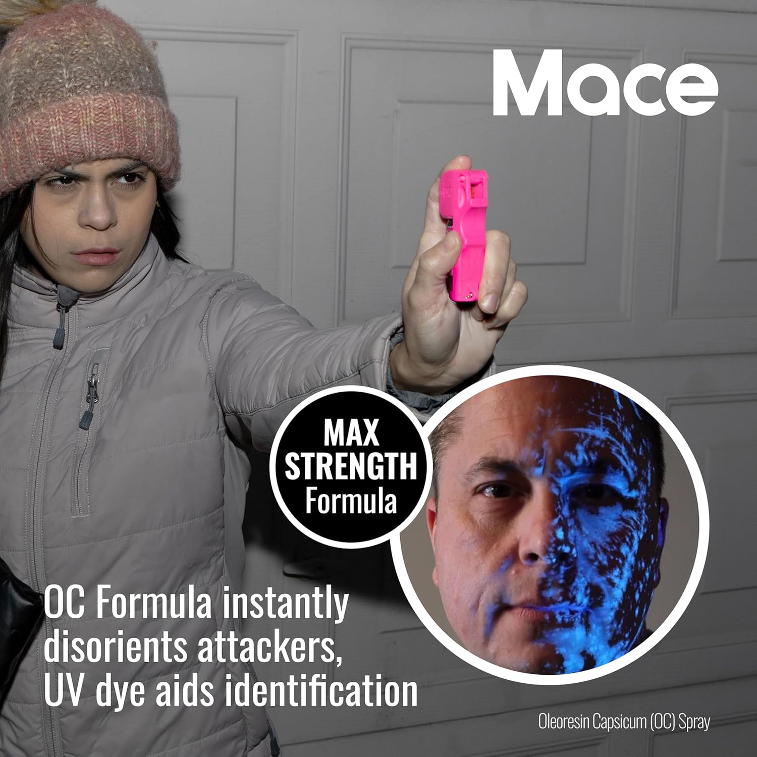 MACE Personal Safety Alarm & Pepper Spray Kit - 130dB Siren 10 ft Range