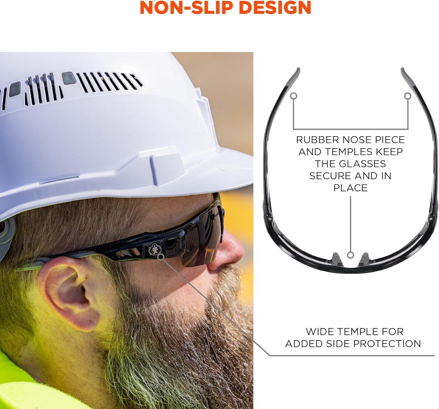 Ergodyne Skullerz Dagr Polarized Safety Sunglasses- Matte Gray Frame, Smoke Lens