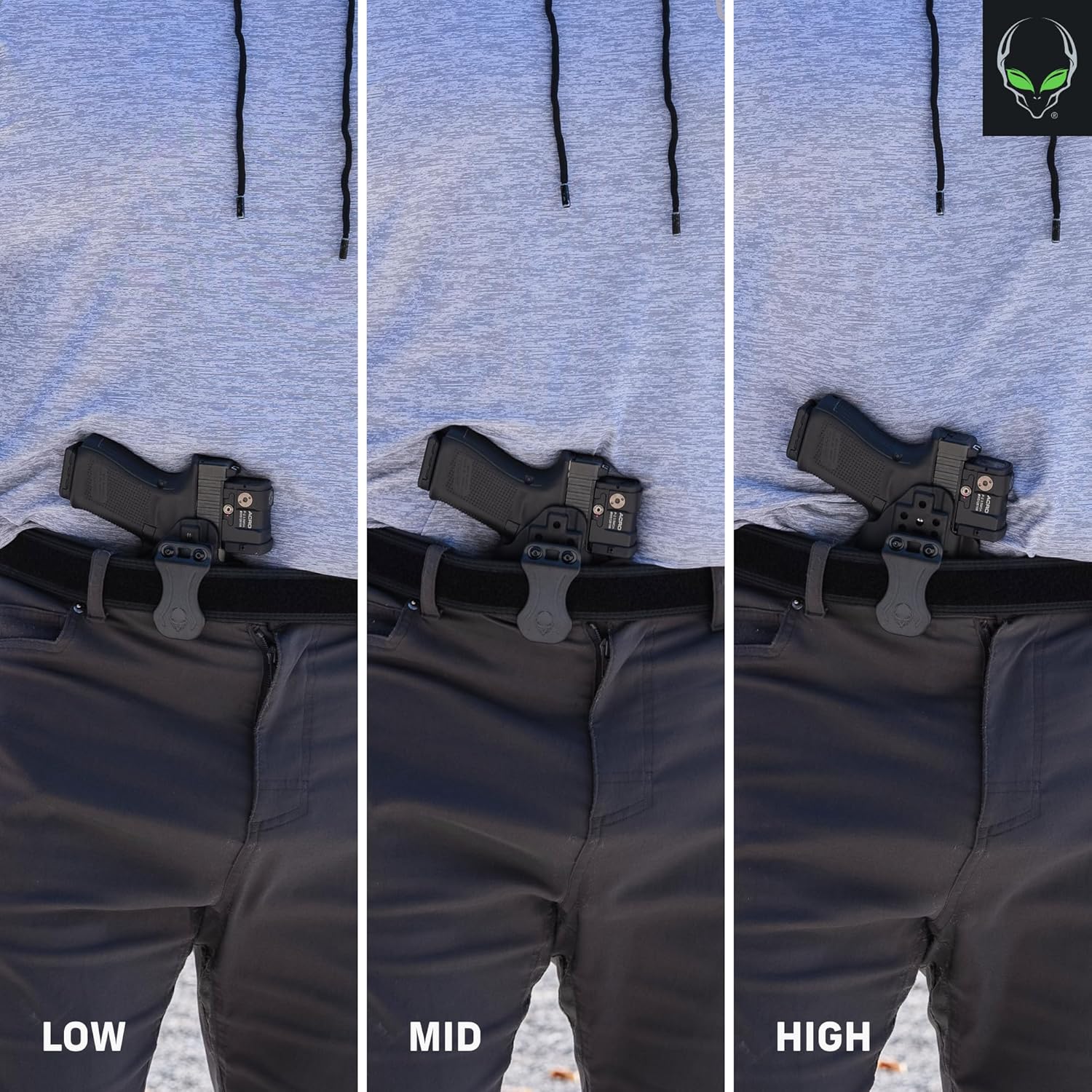 Alien Gear Photon Holster - IWB or OWB, Ambidextrous, Optics Ready