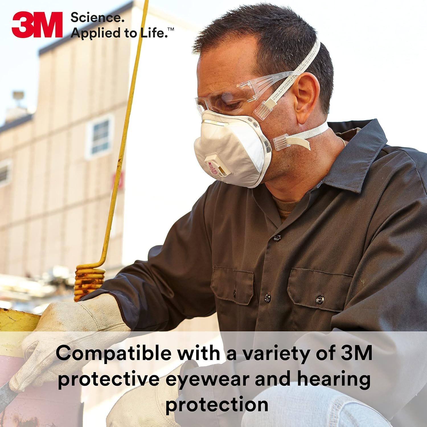 3M Disposable Particulate Cup Respirator 8293 P100 with Cool Flow Exhalation Valve, NIOSH APPROVED