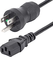 StarTech.com Green Dot Hospital-Grade Power Cords and Extension Cords (NEMA 5-15P to C13 / 5-15R)