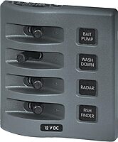 Blue Sea Systems WeatherDeck Waterproof Switch, Fuse & Circuit Breaker Panels
