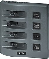 Blue Sea Systems WeatherDeck Waterproof Switch, Fuse & Circuit Breaker Panels