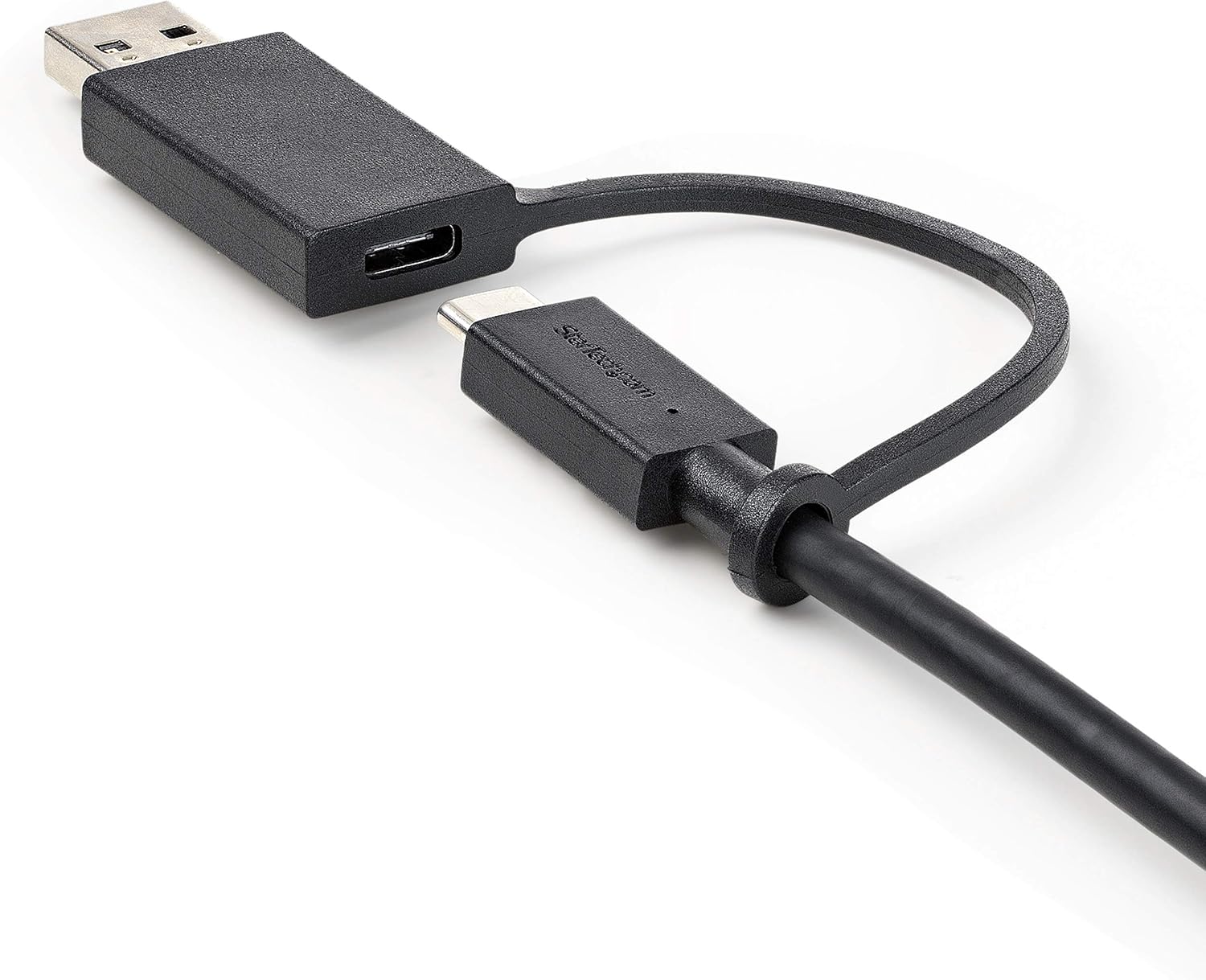StarTech.com 3ft/1m USB-C Cable with USB-A Adapter Dongle, USB-C to C (10Gbps/PD), USB-A to C (5Gbps)