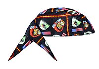 OccuNomix Motorbike Tuff Nougies Cotton Doo Rag Bandana, Pack of 1 (TN6-MOT)