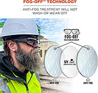 Ergodyne Skullerz Loki Convertible Anti-Fog Safety Glasses