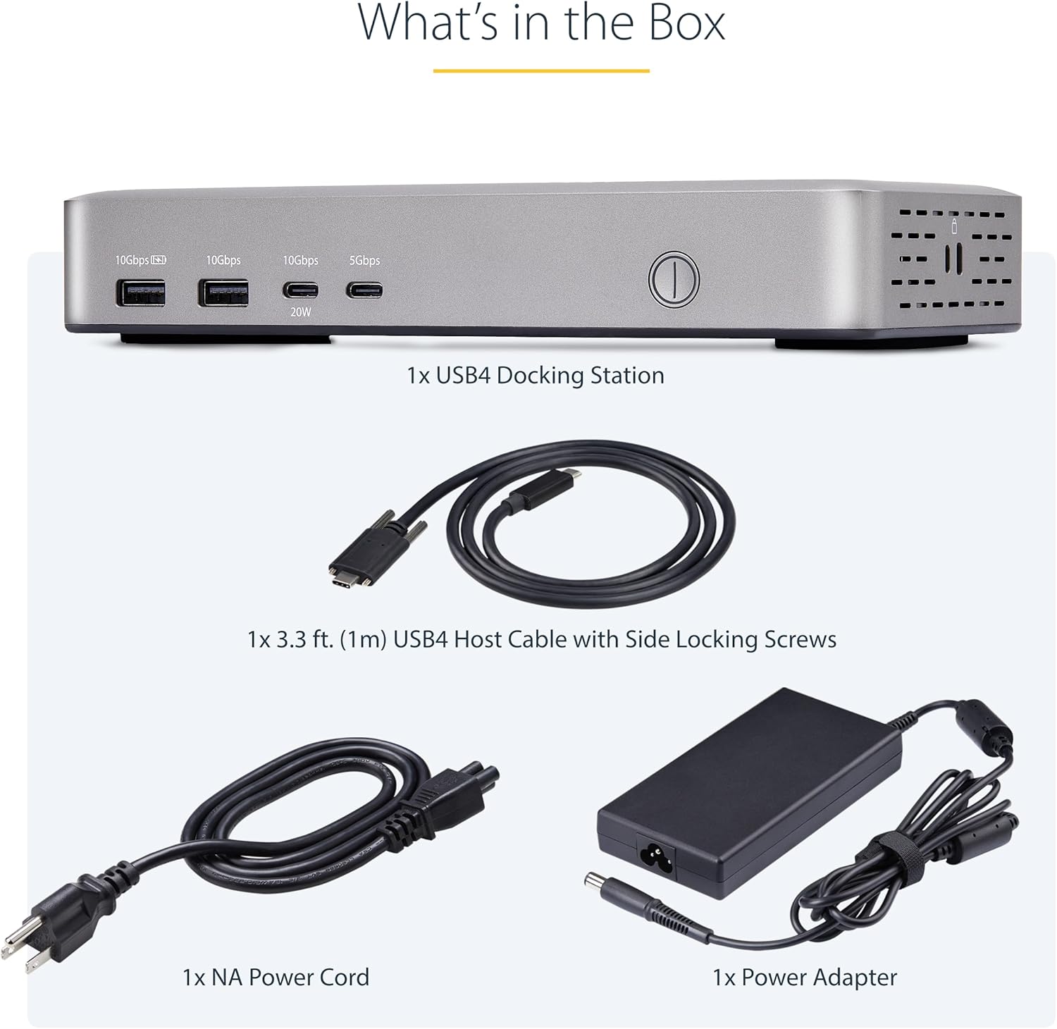 StarTech.com USB-C Docking Station (10-in-1, USB4), Up to 100W Charging for Laptop, 40Gbps Data Transfer, 2.5Gb Ethernet