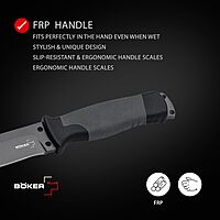 Boker Plus Outdoorsman Fixed Knife with Blade 8", 3-3/4"