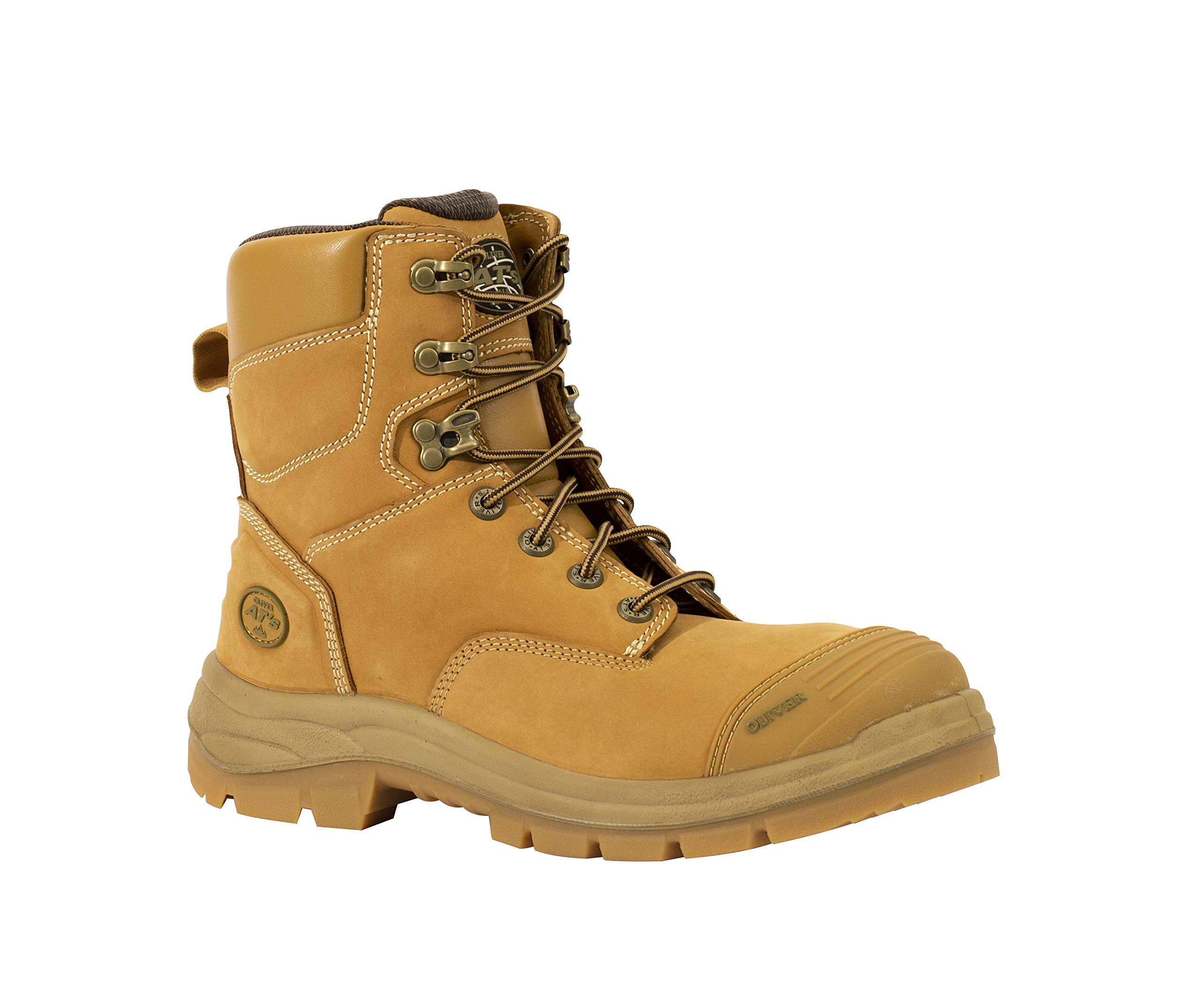 Oliver Men's 6" SD Safety Toe Lace Up Work Boot, Wheat - 11 Medium