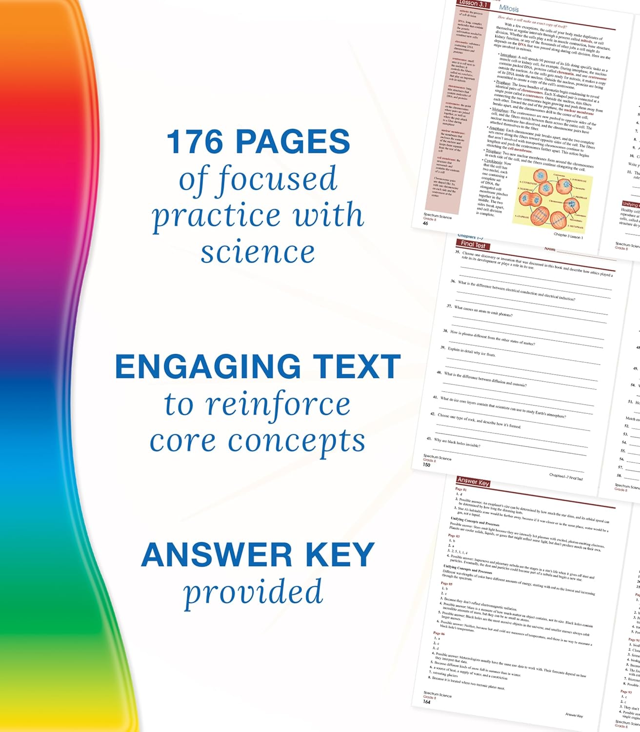 Spectrum 8th Grade Science Workbooks, Ages 13 to 14, Grade 8 Science, Natural, Earth, and Life Science