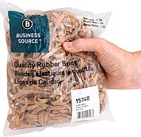 Business Source Quality Rubber Bands - Size: #64 - 3.3in Length x 0.3in Width - Sustainable - Rubber - Crepe - 320 / Pack