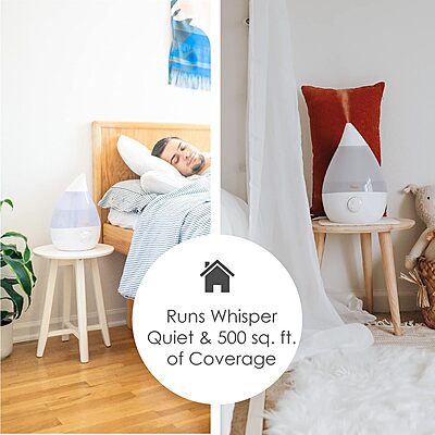 CRANE Drop 1-Gallon Ultrasonic Cool Mist Humidifier