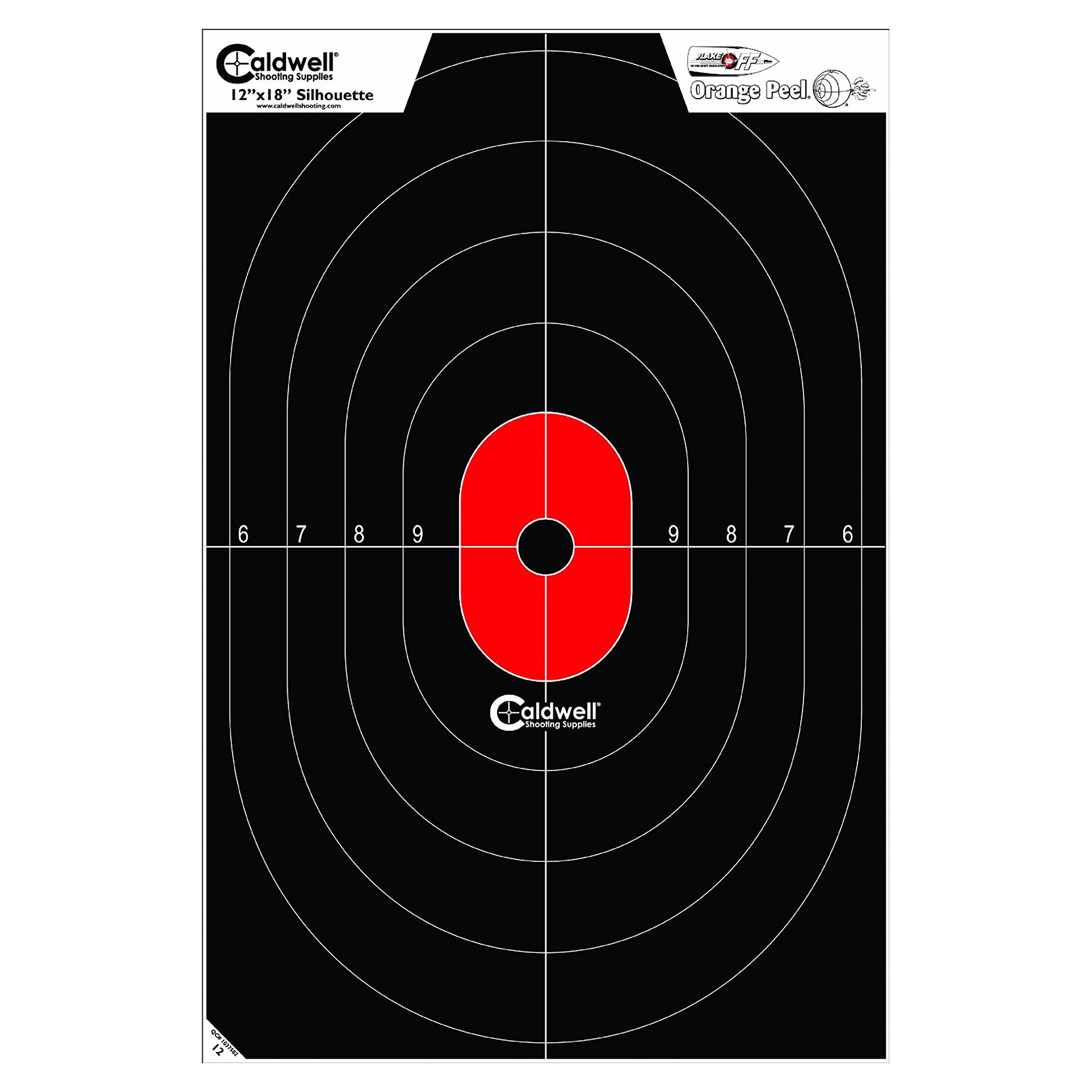 CALDWELL Silhouette Center Mass Targets Hi-Vis Flake-Off