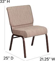 FLASH FURNITURE HERCULES Series 21"W Stacking Church Chair