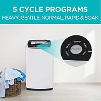 BLACK+DECKER Portable Washer, Top-Load with Stainless Steel Tub