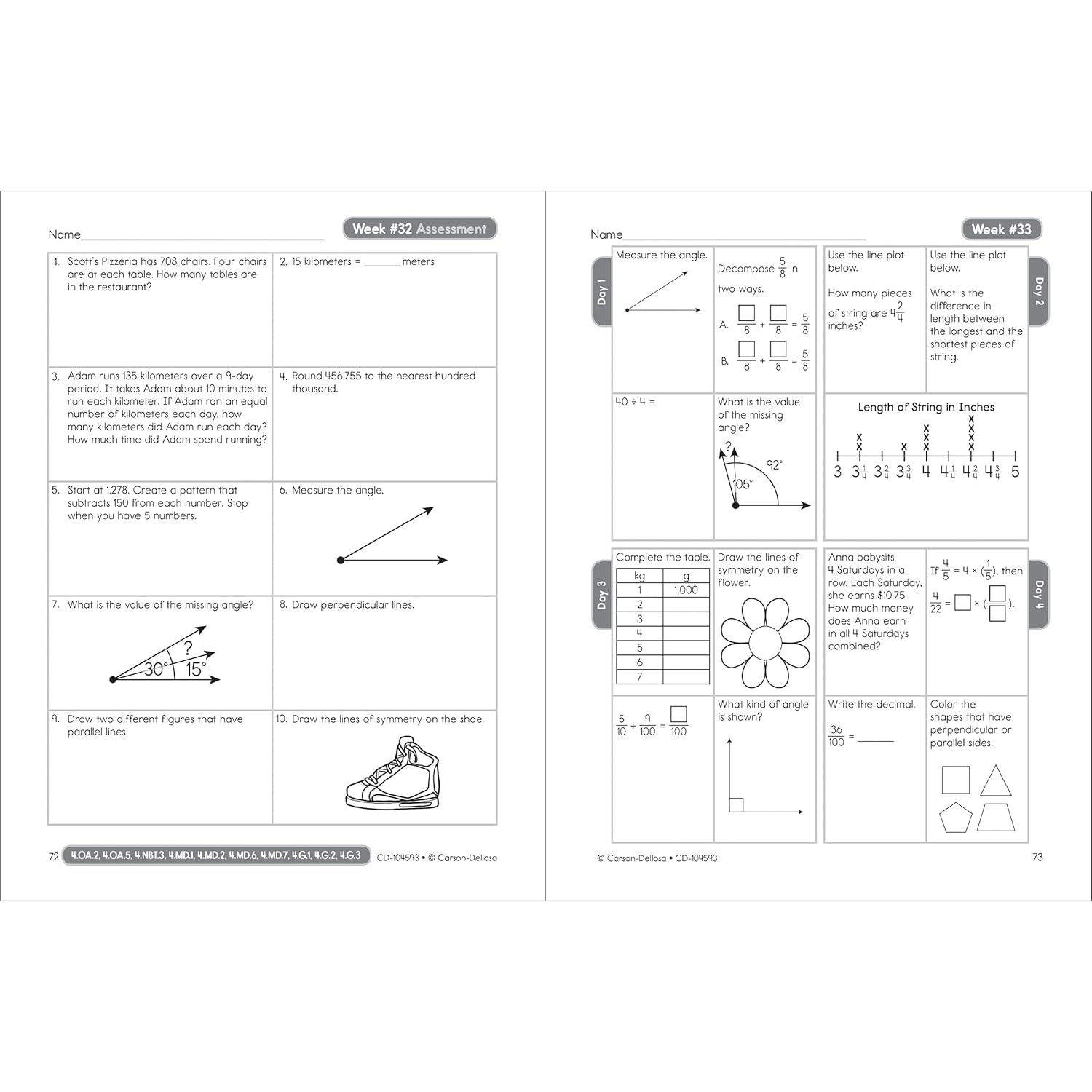 Common Core Math 4 Today, Grade 4 (Common Core 4 Today) (Volume 7)
