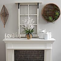 Nearly Natural 1005-WH Dancing Lady Silk Orchid Arrangement White 29" x 10.25" x 10.25"