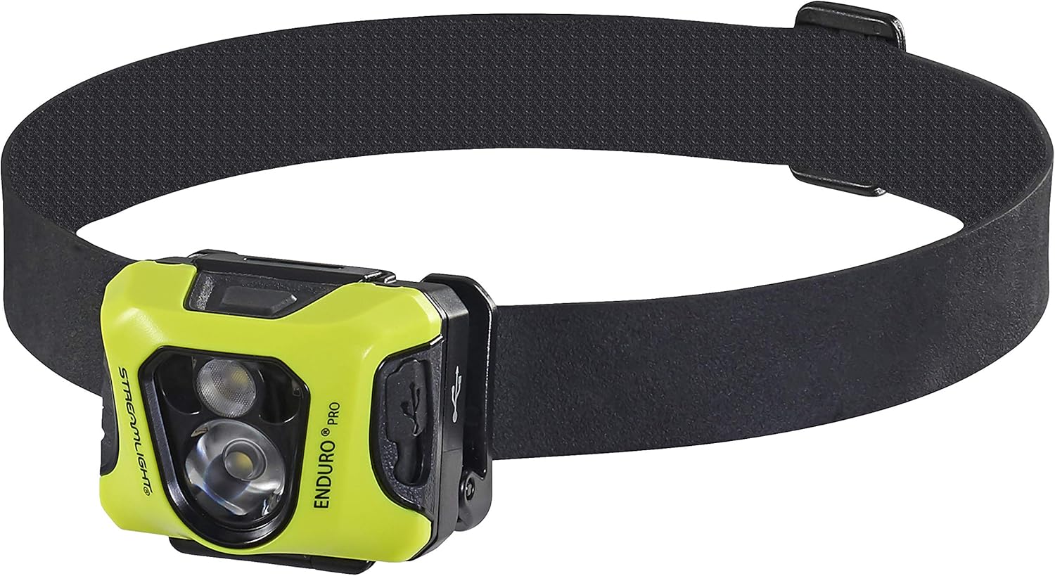 Streamlight 61436 Enduro Pro 200-Lumen USB Rechargeable LED Headlamp with Elastic Head Strap, Rubber Hard Hat Strap