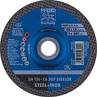 PFERD 63174 6" x .045" Cut-Off Wheel, 7/8" AH A 46 S SGP-INOX - Type 27 (25pk)