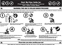 FLOORTEX Polycarbonate Rectangular Chair Mat for High/Thick Pile Carpets