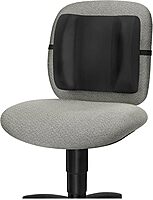 Fellowes High-Profile Backrest, 12inH x 13inW x 4inD, Black