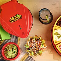 TACO TUESDAY Deluxe Electric Quesadilla & Tortilla Bowl Maker