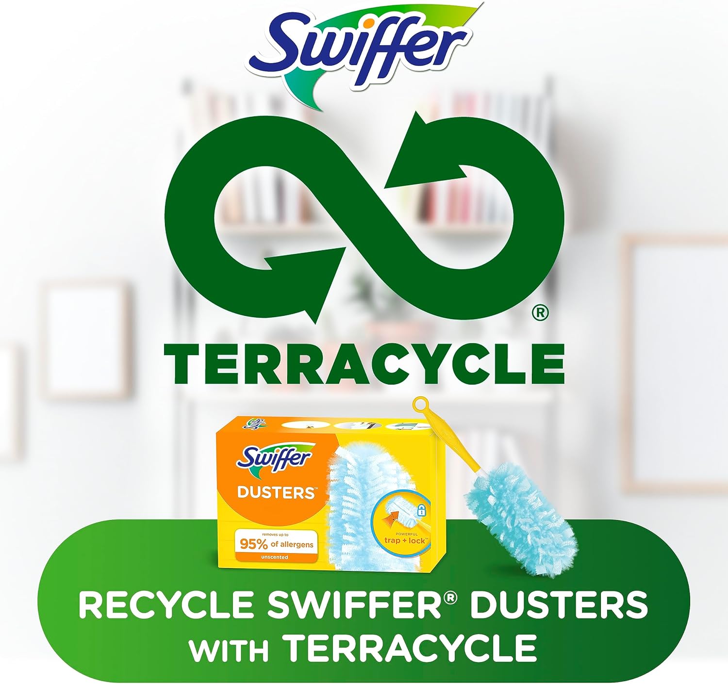 Swiffer Dusters Refill for Cleaning, Made by SWIFFER, Feather & Microfiber Duster Disposable Alternative