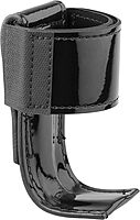 Hi-Gloss Black Leather Steel Based Radio Holder - Premium Clarino Leather