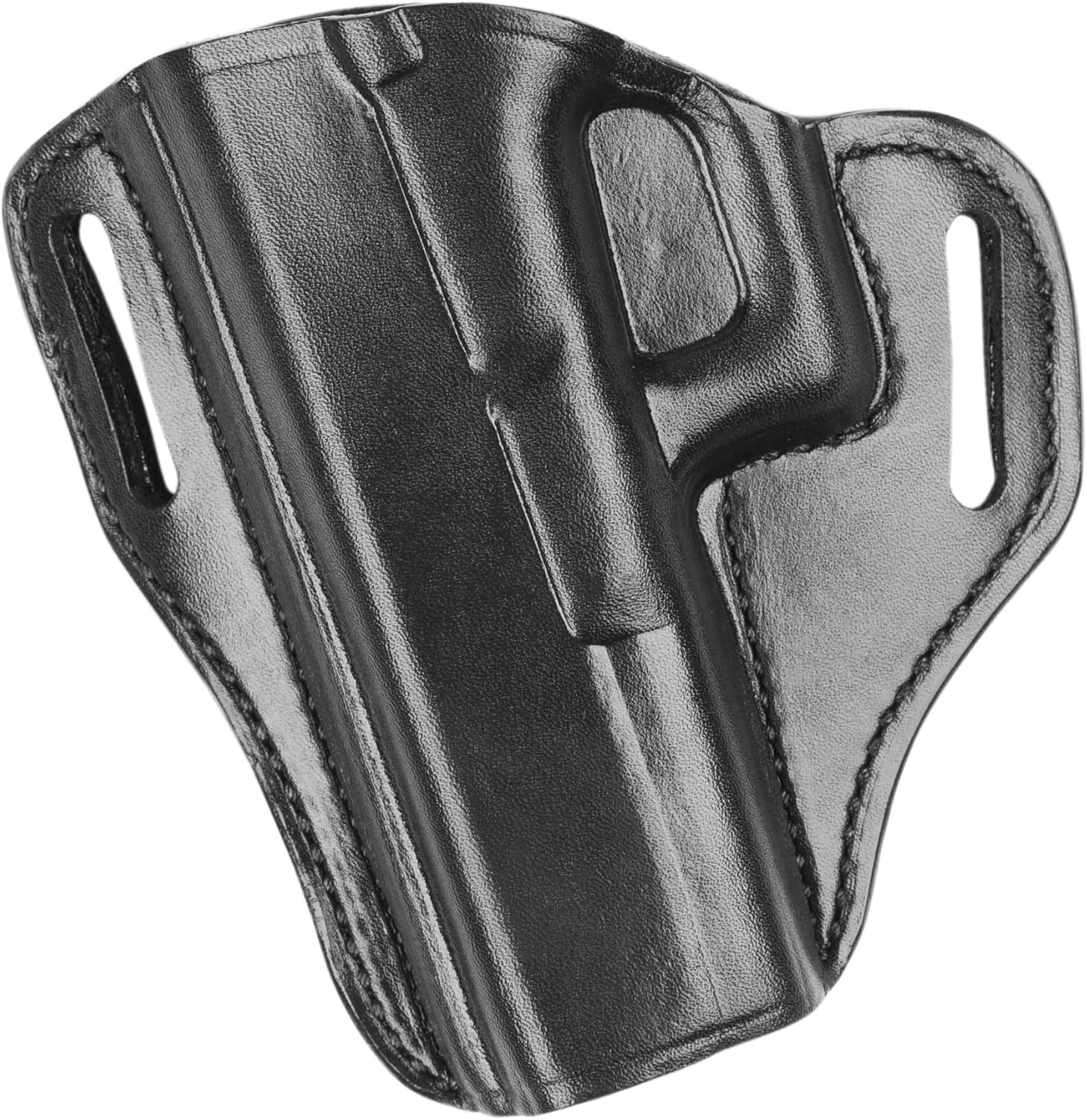 BIANCHI Model 57 Remedy Open-Top Full-Grain Leather Belt Slide Holster