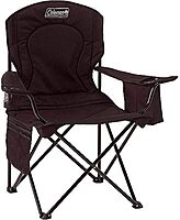 COLEMAN Portable Camping Chair with Built-In 4-Can Cooler, Cushioned Seat & Back