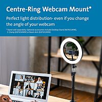 Kensington L1000 Bicolor Ring Light with Webcam Mount for Video Conferencing (K87653WW)
